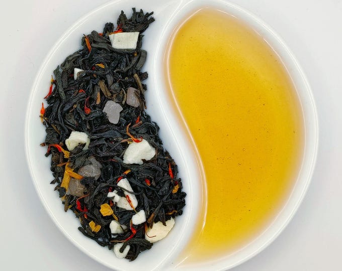 PEACHES PASSION: A princess peach Inspired Loose Leaf Peachy Black Tea Blend
