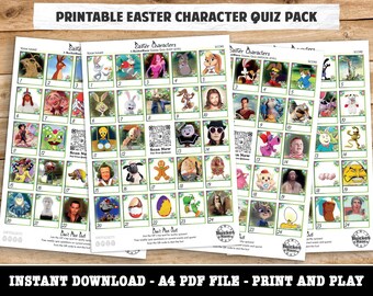 Printable Easter Character Picture Quiz Pack