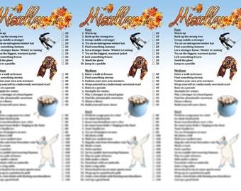 Printable Autumn Scavenger Hunt Game