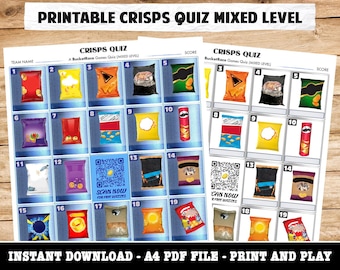 Printable Crisp Picture Quiz Mixed Level