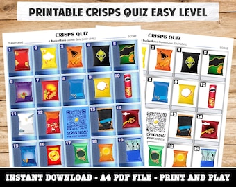 Printable Crisp Bild Quiz Easy Level