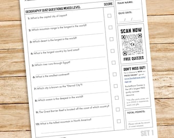 10 Geography Quiz Questions And Answers Set 1