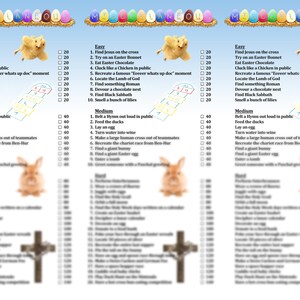 Printable Easter Scavenger Hunt Game