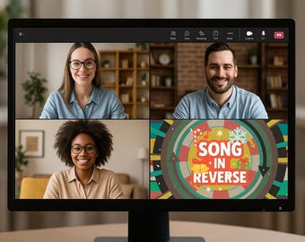 Kerstmuziekquiz Nummer omgekeerd (Powerpoint)