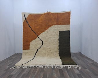 Berber Wool Rug, Moroccan Azilal and Beni Ouarain (Colorful, Handmade)