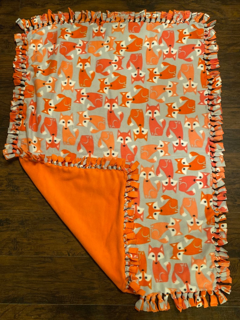 Customizable Fleece Tie Blanket Etsy