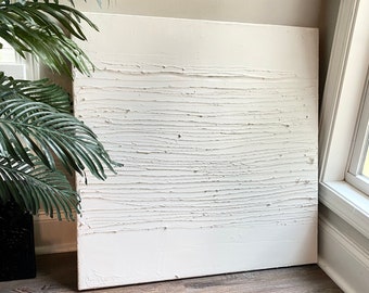 Textured minimalist canvas art | custom art | home decor | Minimalist home | Wall Art | contemporary spaces | Plaster art | Modern |