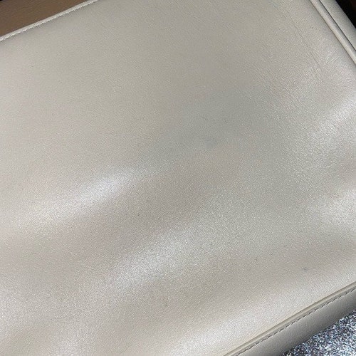 Luana Vintage Italian Leather Cream and Ivory shoulder bag shops