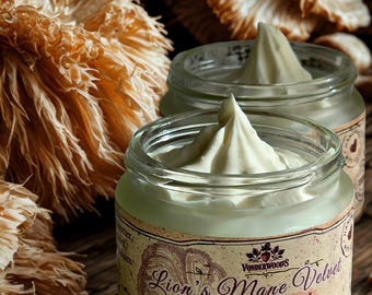 Lion’s Mane Velvet Face Balm – Rich Moisturizer for Dry Skin with Mango butter