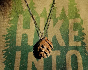 Natuurlijke dennenappelketting - Woodland Fairycore-hanger - Forest Nature Jewelry