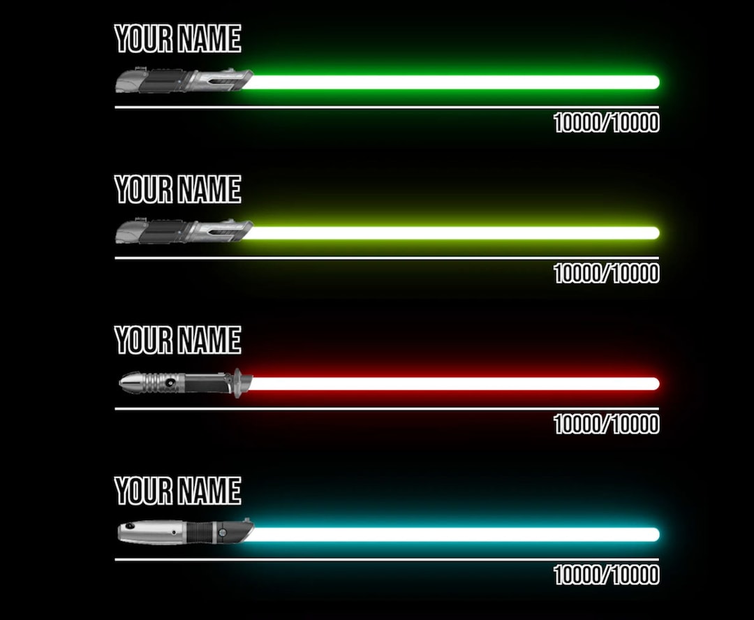 STAR WARS Lightsaber Stream Boss Overlay for Twitch / Youtube / Kick - Etsy