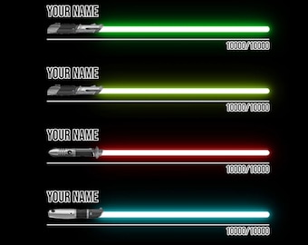 STAR WARS Lightsaber Stream Boss Overlay for Twitch / YouTube / Kick