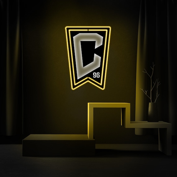 Columbus Crew FC Led Sign, Columbus Crew Neon Wall Decor, MLS Football Wall Decor, Football Fan Led Sign, Columbus Fan Neon Led Wall Decor