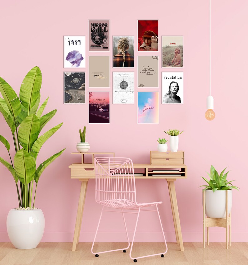 12 HD Taylor Poster Vintage Aesthetic Wall Collage Kit, Posters for