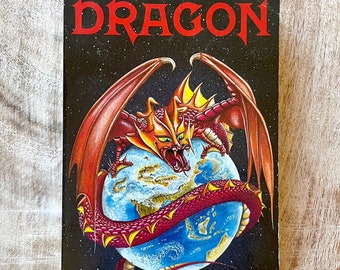 Dragon / por Nigel Frith, rústica, 1987, Primera edición, Unwin Libros en rústica / Fantasy Star Dragon libro de ficción vintage