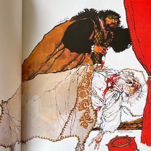 Favourite Tales from Shakespeare | by Bernard Miles, hardcover with dust-jacket, 1982 RARE & collectible | Vintage 1980s Shakespearian book