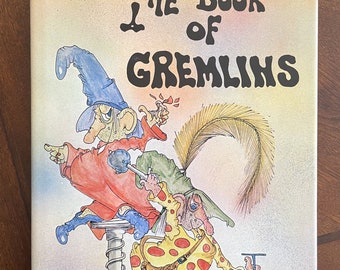 Het boek der Gremlins | door Michael Ridley & Bryan Neary, 1980 hardcover met stofomslag | Vintage kinderfantasie Gremlin-boek