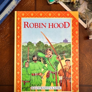 Robin Hood | 1988, Award Publications hardcover, rare | Illustrated children&#39;s fairy tale picture book, Robin Hood & his Merry Men