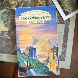 The Golden Horn | Volume 2 of The Hound and The Falcon Trilogy, by Judith Tarr, 1987, Corgi paperback | Vintage 1980s fantasy book