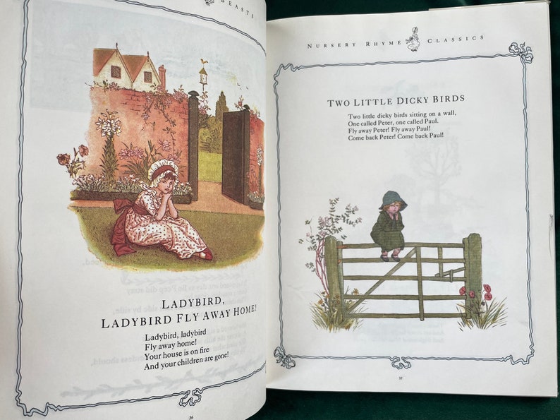 Nursery Rhyme Classics by Kate Greenaway 1995 Hardcover Etsy
