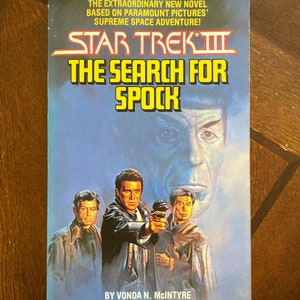 Star Trek III | The Search for Spock by Vonda N. McIntyre 1984, Paramount Pictures, a Star Trek Novel, Panther Granada | Vintage sci fi book