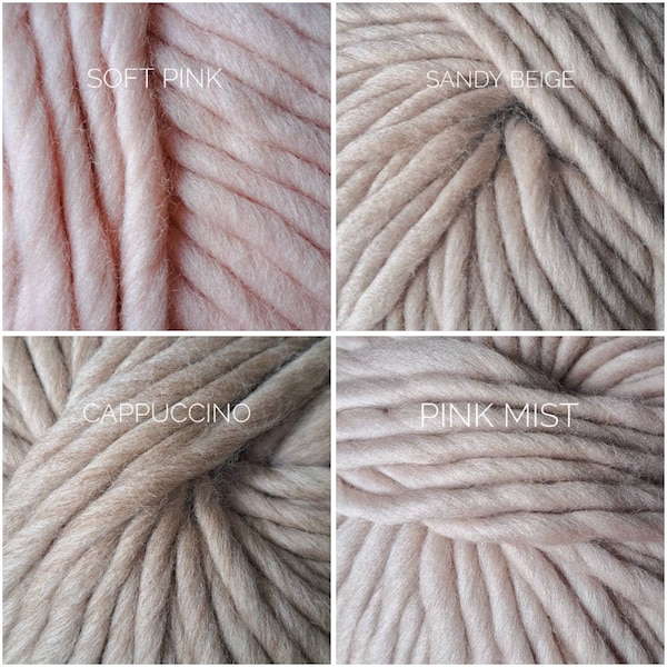 Chunky Wolle / Chunky Yarn / Peruanische Wolle / Bio Wolle / Natürliche Wolle / Super Ruby Garn / DIY / Strick-Kit