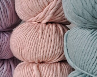 Chunky Wool / Chunky Yarn / Peruvian Wool / Organic Wool / Natural Wool / Super Bulky Yarn / DIY / Knitting Kit