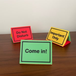 Cartello di disponibilità - Strumento utile per l'ufficio indaffarato - Accessorio per il blocco del tempo