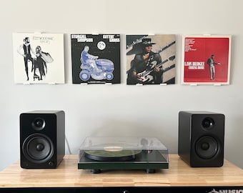 Record Mount 2.0 - An Adjustable, Easy to Install, Easy to Use, Album Cover Friendly Wall Mount