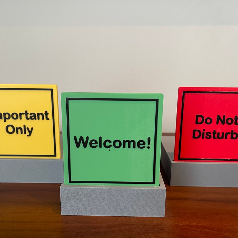 Desktop Status Sign Custom Office Status Sign - Etsy