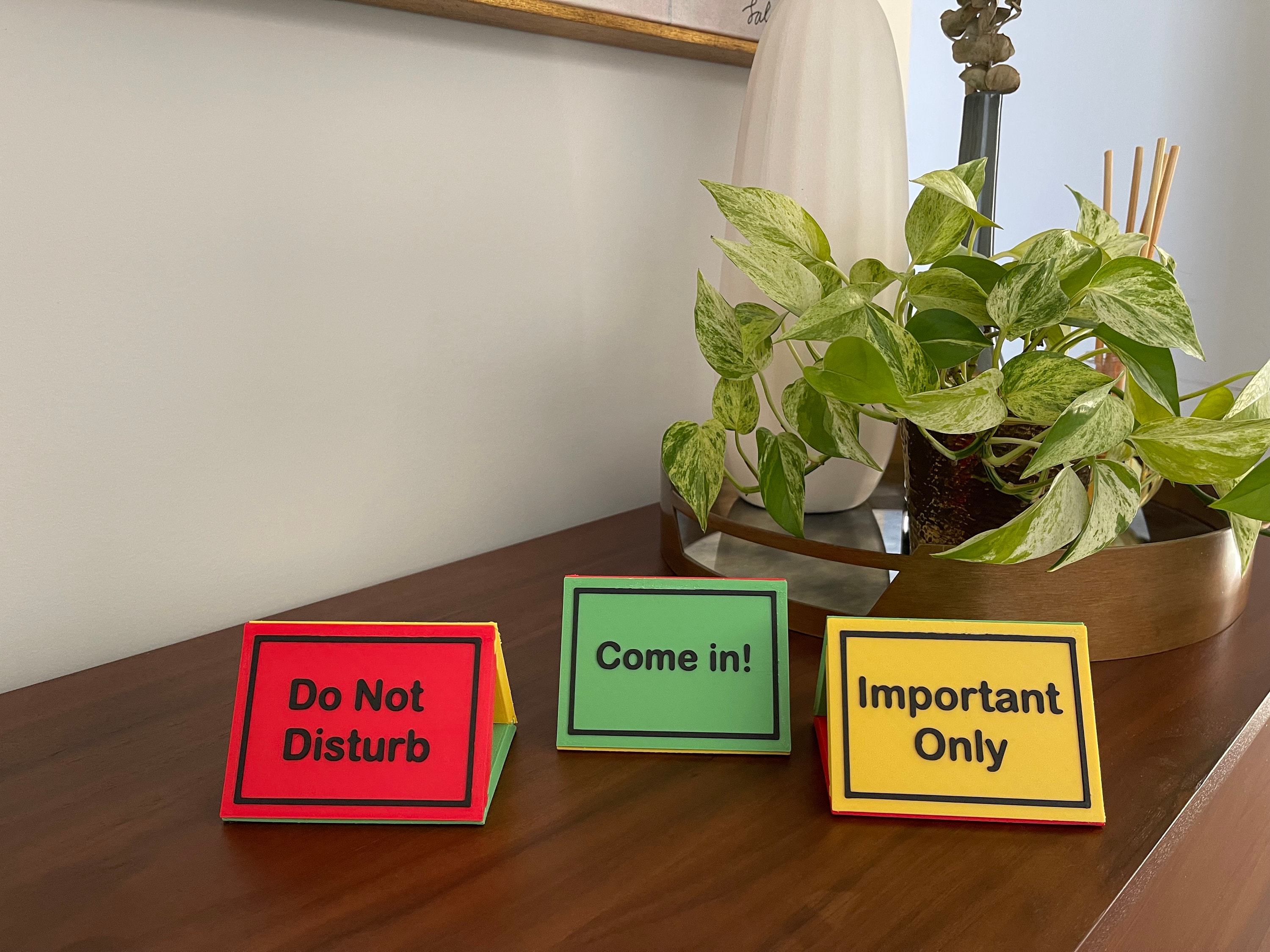 Temp Desk Sign Availability Desk Sign - Handy Tool for the Busy Office - Time Blocking ...