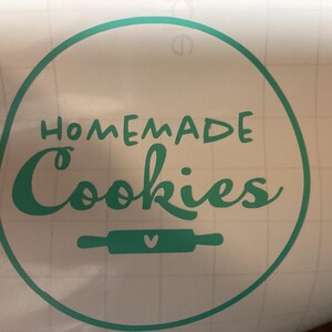 Homemade Cookies Sticker | Cute Bakery Labels for Gift Wrapping and Scrapbooking | Cookie Decor, Baking Supplies & Party Favors