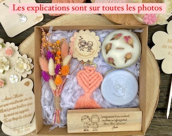 Coffret cadeau maîtresse atsem nounou avs coffret cadeau de fin d’année scolaire