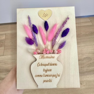 Eternal bouquet of dried flowers for gift mom grandma godmother teacher nanny
