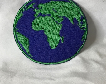 Planet Earth iron on patch | Mother Earth Applique | Earth day | Protect our planet | World Globe | sew on | iron on patches