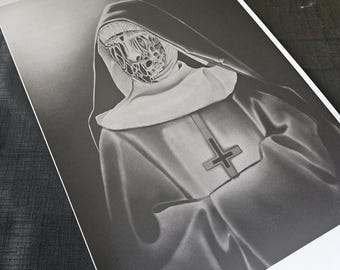 dark nun print