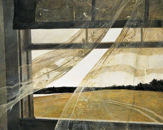 Canvas or Print - Wind from the Sea, by Andrew Wyeth - Etsy 日本
