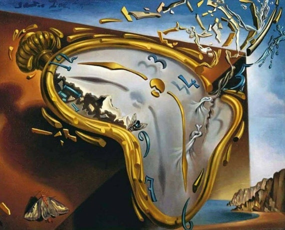 Canvas or Print - Melting Watch, 1954 by Salvador Dali - Etsy 日本
