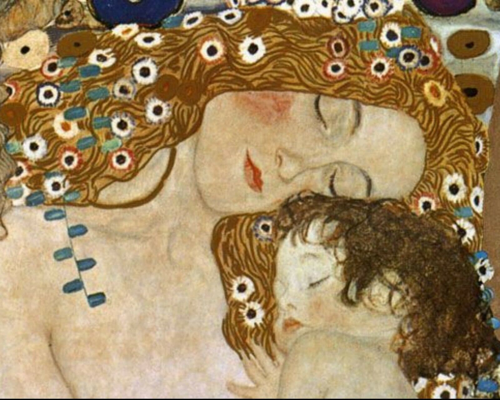 Canvas or Print - Mother and Child - Gustav Klimt - Etsy
