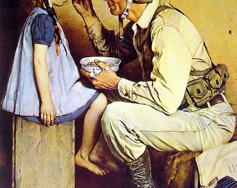 Print - The American Way by Norman Rockwell