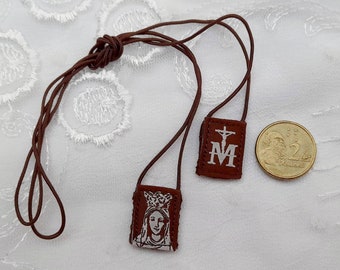 Mini Marian Brown Scapular