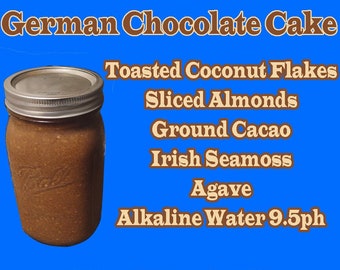 German Chocolate Cake Gourmet Sea Moss Gel