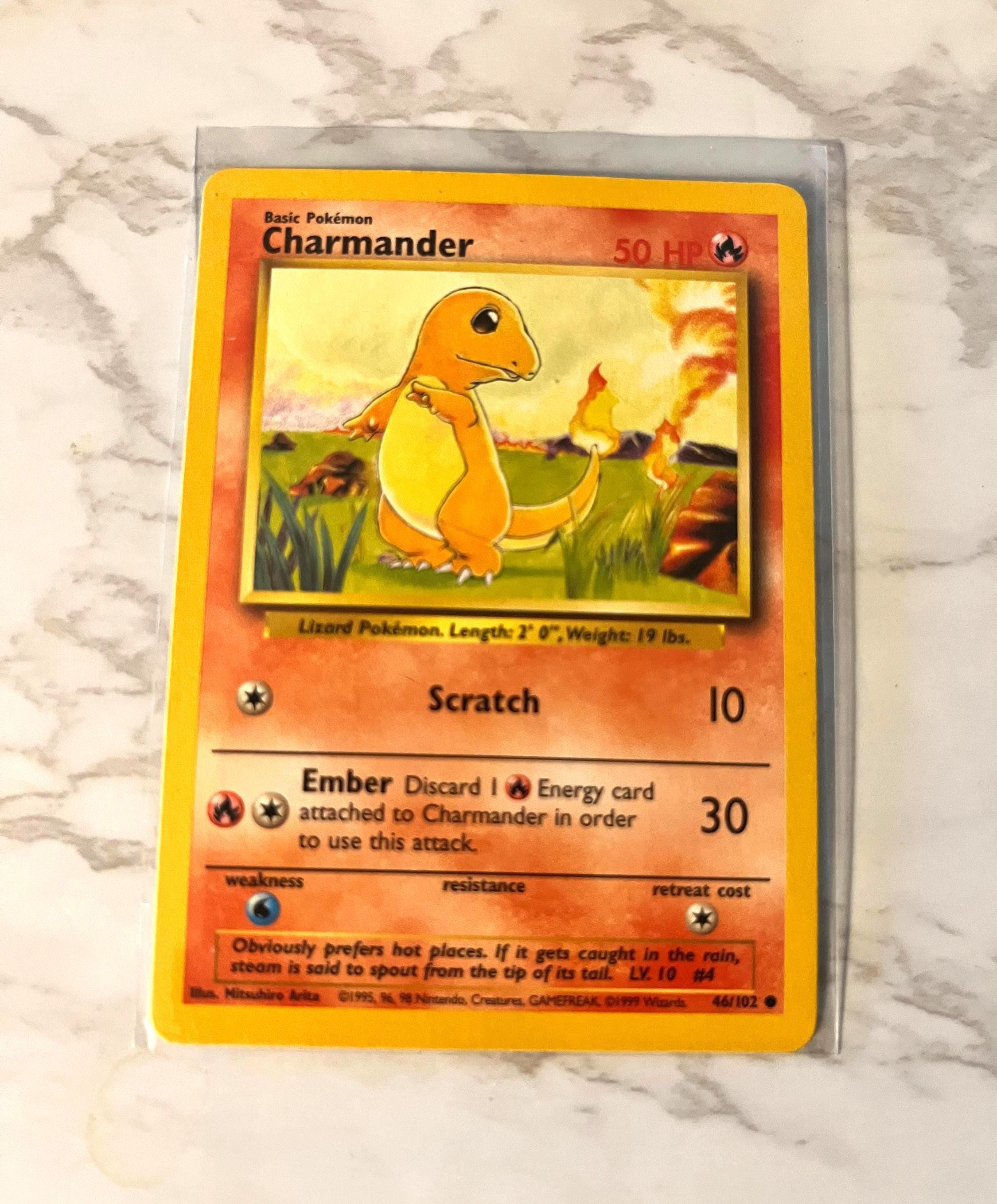Charmander Pokmon Card  1999 Base Set Misprint, Never Played - Etsy