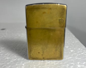 Vintage 1993 Zippo “John” Solid Brass Lighter – Authentic Zippo XII K – Working Condition