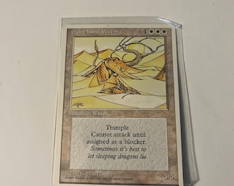 best wurm cards mtg Magic: the Gathering - Novablast 6/5Card Text Elder Land Wurm Price &