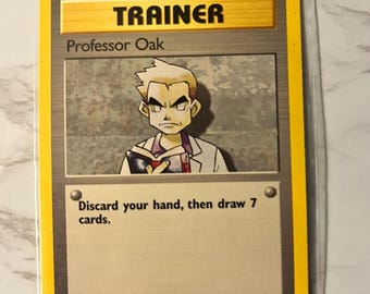 1999 Professor Oak Pokémon Card – Base Set, Never Played - Etsy