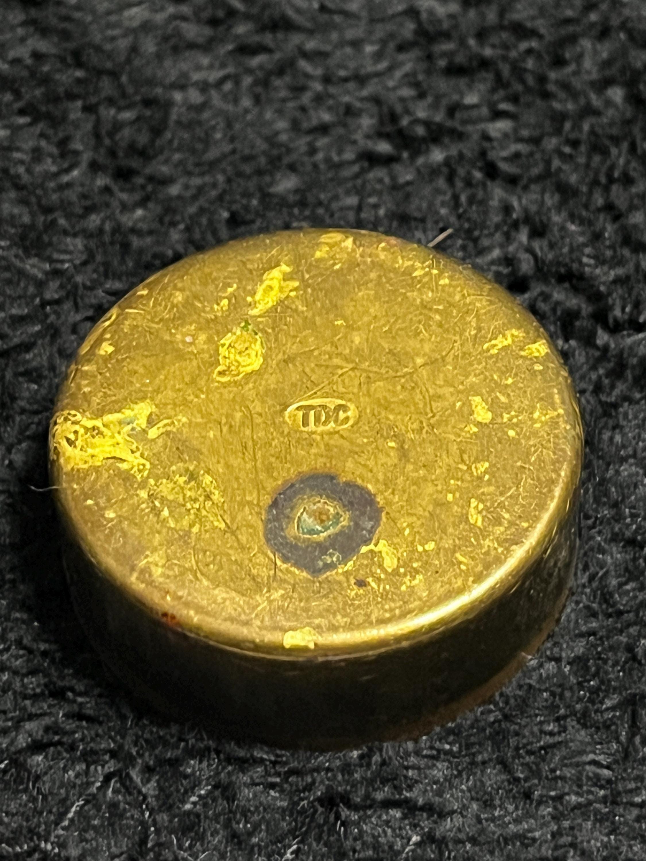 Vintage TDC Brass Snuff Box Silver Dollar Size Pill Box - Etsy