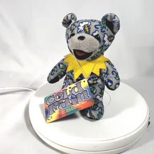 Sixth Generation Vintage Grateful Dead Plush Bear, Beanie Bear