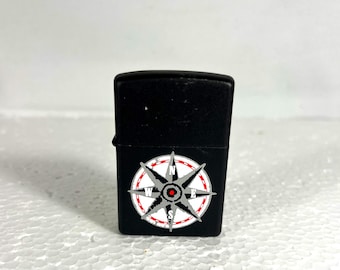 Vintage 1997 Zippo Compass Rose Lighter – April XIII Date Code - Never Used