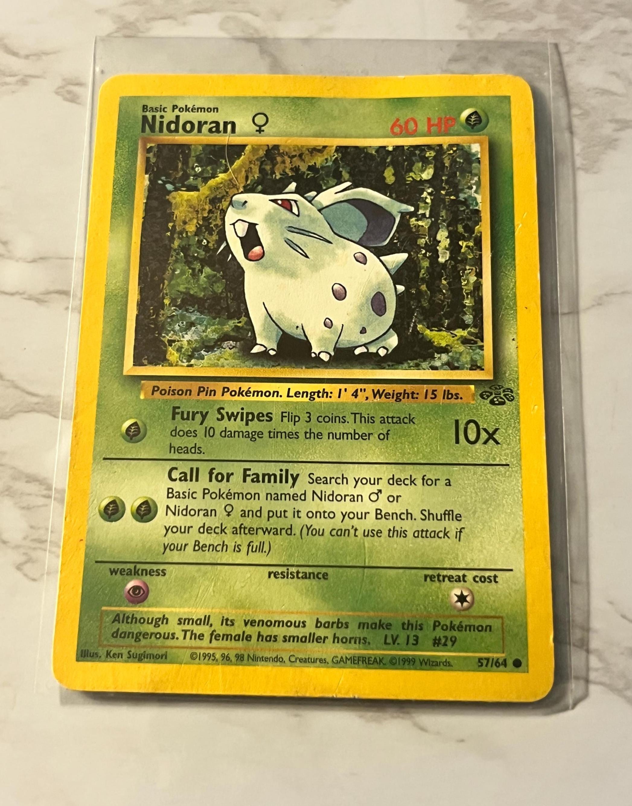 Nidoran Card - Etsy